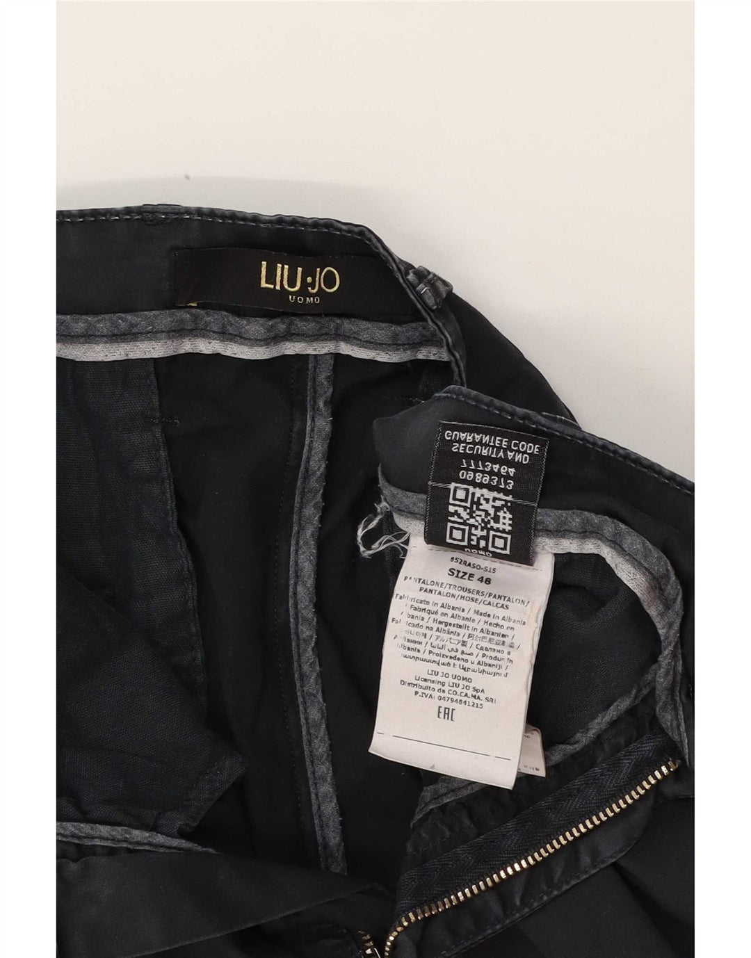 Liu Jo Mens Bermuda Shorts IT 48 Medium W32  Navy Blue Cotton