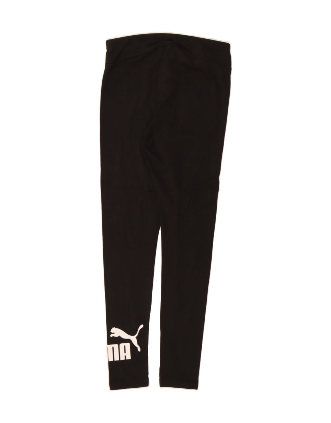 PUMA Womens Graphic Leggings UK 10 Small Black Vintage Puma and Second-Hand Puma from Messina Hembry 
