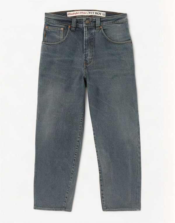 Wit Boy Mens High Waist Tapered Jeans W31 L29 Blue