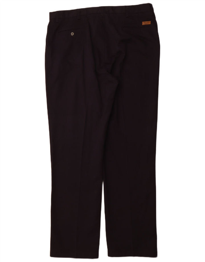 WRANGLER Mens Pegged Chino Trousers W40 L34 Navy Blue Cotton