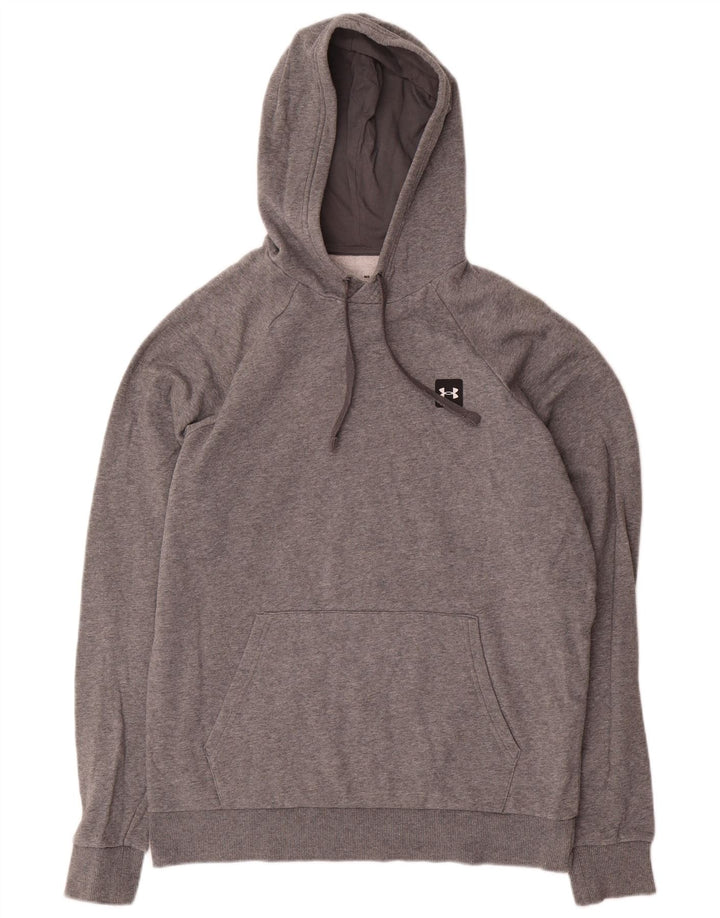 Under Armour Mens Cold Gear Hoodie Jumper Medium Grey Cotton