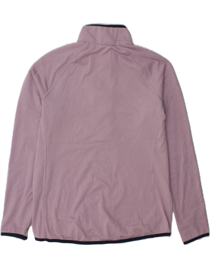 EDDIE BAUER Womens Zip Neck Pullover Tracksuit Top UK 16 Large Purple Vintage Eddie Bauer and Second-Hand Eddie Bauer from Messina Hembry 