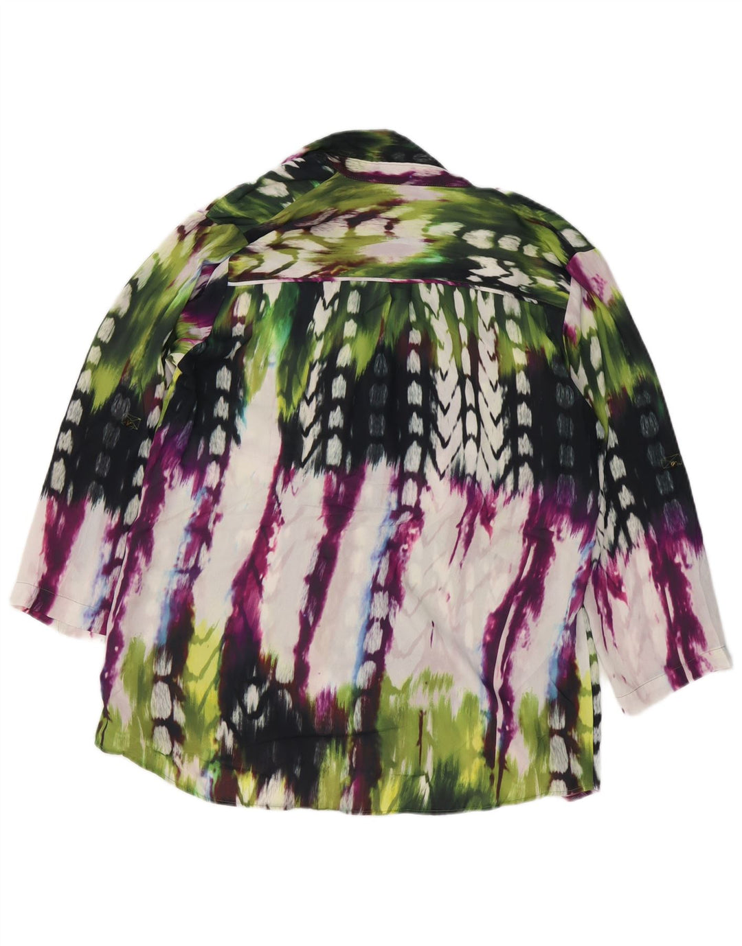 Mossimo Womens Shirt Blouse UK 16 Large Multicoloured Tie Dye Polyester
