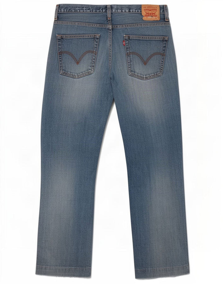 Levi's Mens Straight Jeans W36 L27 Blue Cotton