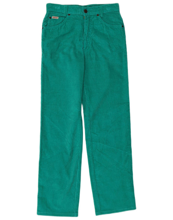 Carrera Girls Straight Corduroy Trousers 13-14 Years W24 L27 Green Cotton