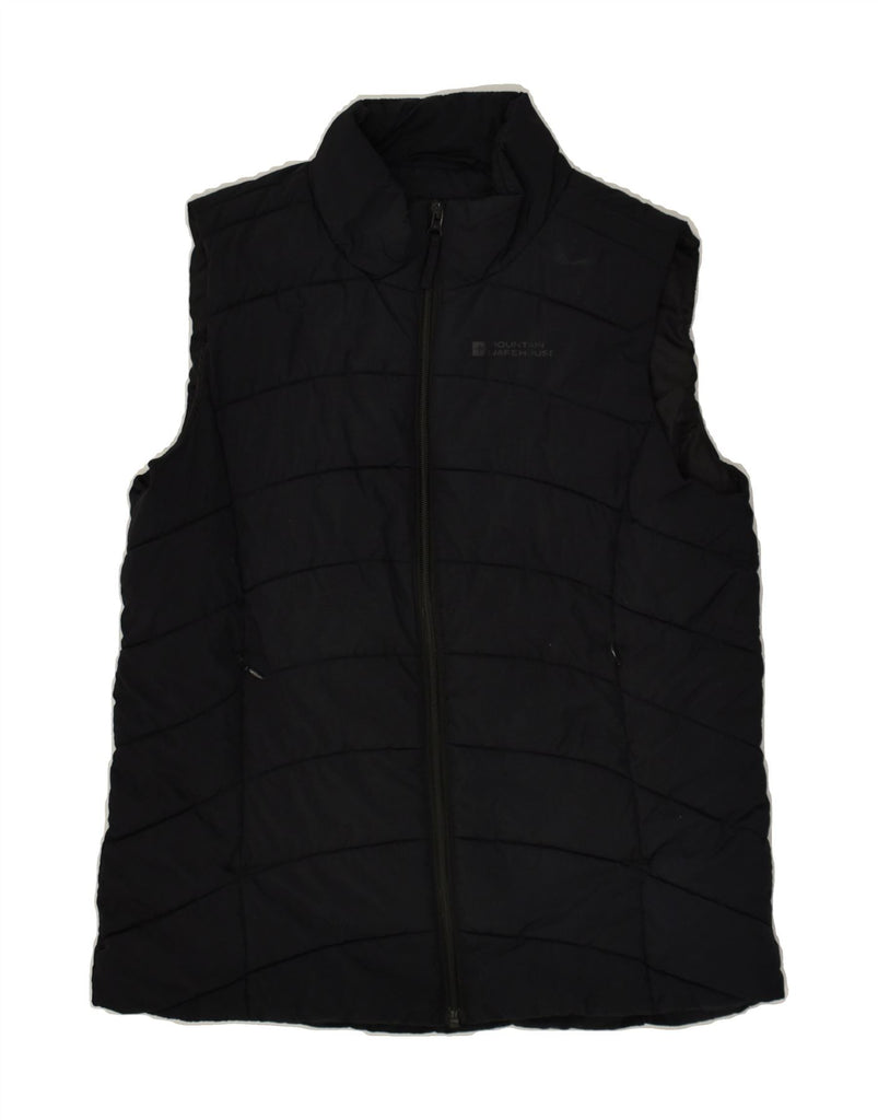 MOUNTAIN WAREHOUSE Womens Padded Gilet UK 12 Medium Black Nylon | Vintage Mountain Warehouse | Thrift | Second-Hand Mountain Warehouse | Used Clothing | Messina Hembry 