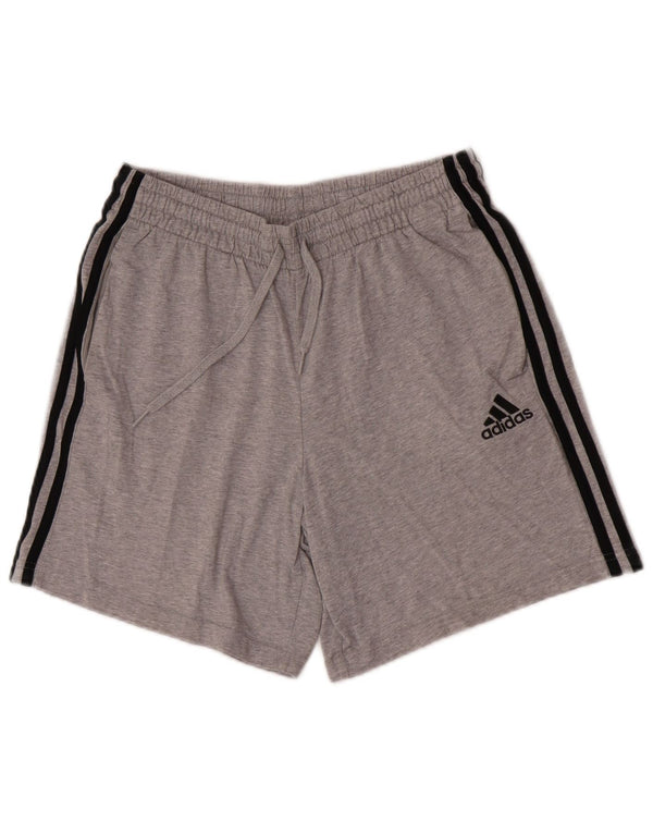Adidas Mens Sport Shorts Medium Grey Cotton