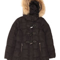 Marella Womens EMME Hooded Duffle Padded Coat UK 12 Medium Black Polyester