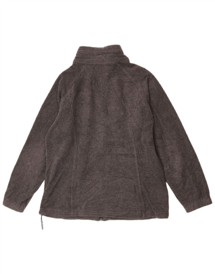 Columbia Womens Fleece Jacket UK 14 Large Grey