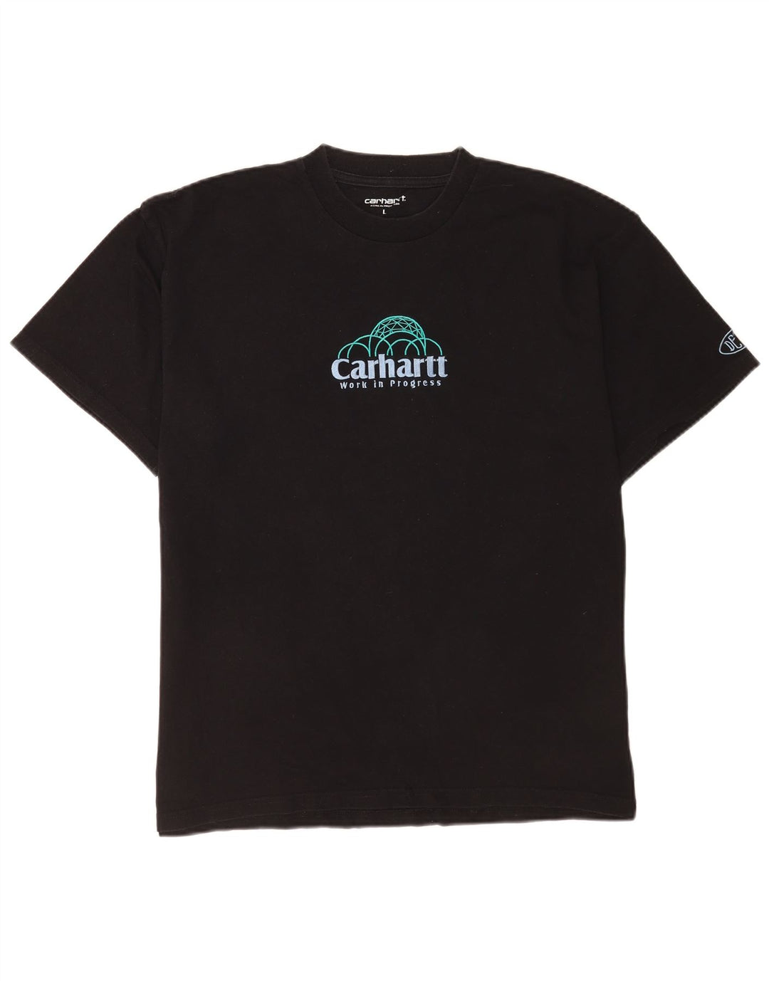 Carhartt Mens Graphic T-Shirt Top Large Black Cotton
