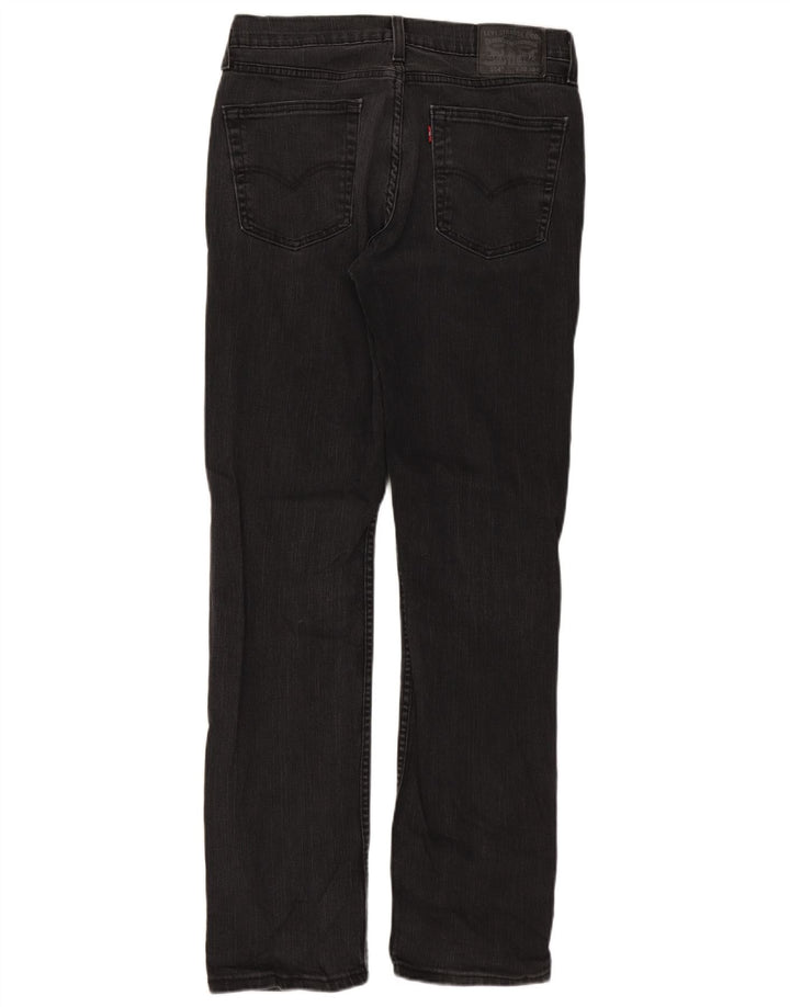 Levi's Mens 514 Straight Jeans W32 L34 Black Cotton