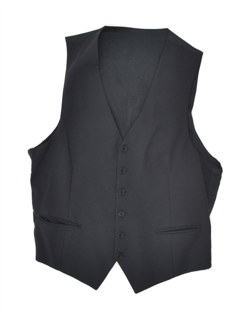 VINTAGE Mens Waistcoat Small Navy Blue | Vintage Vintage | Thrift | Second-Hand Vintage | Used Clothing | Messina Hembry 