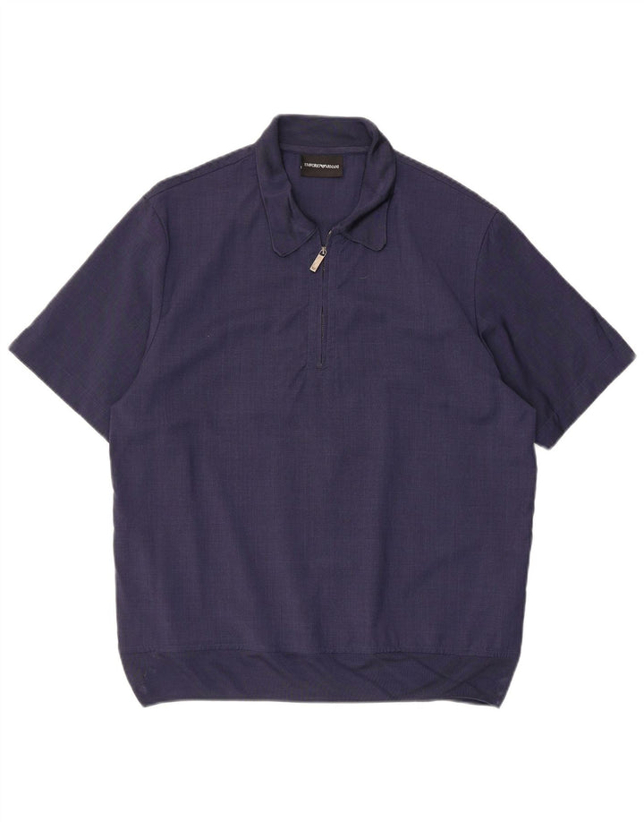 Armani Mens Polo Shirt Small Navy Blue