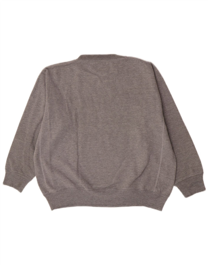 CAT Mens Graphic Loose Fit Sweatshirt Jumper Medium Grey Cotton