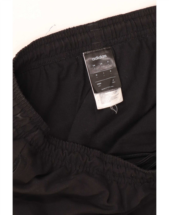 Adidas Mens Tracksuit Trousers Joggers Large Black Polyester