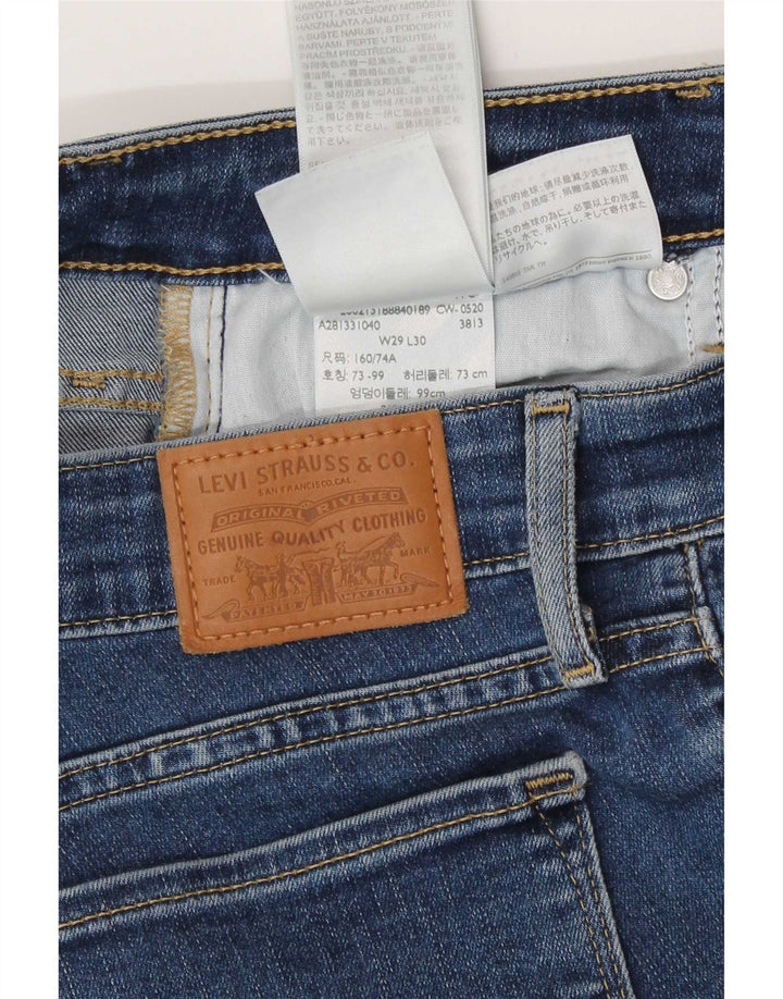 Levi's Womens 712 Slim Jeans W29 L30 Blue Cotton
