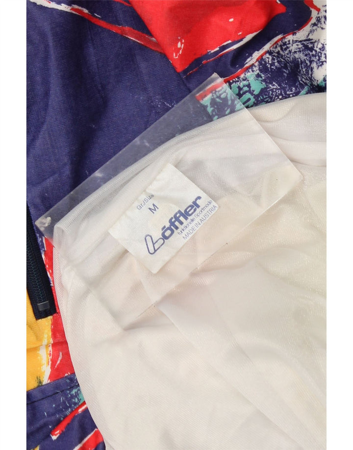 Loffler Mens Hooded Rain Jacket UK 38 Medium Multicoloured Geometric