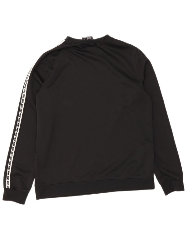 Nike Boys Graphic Sweatshirt Jumper 13-14 Years XL Black Polyester