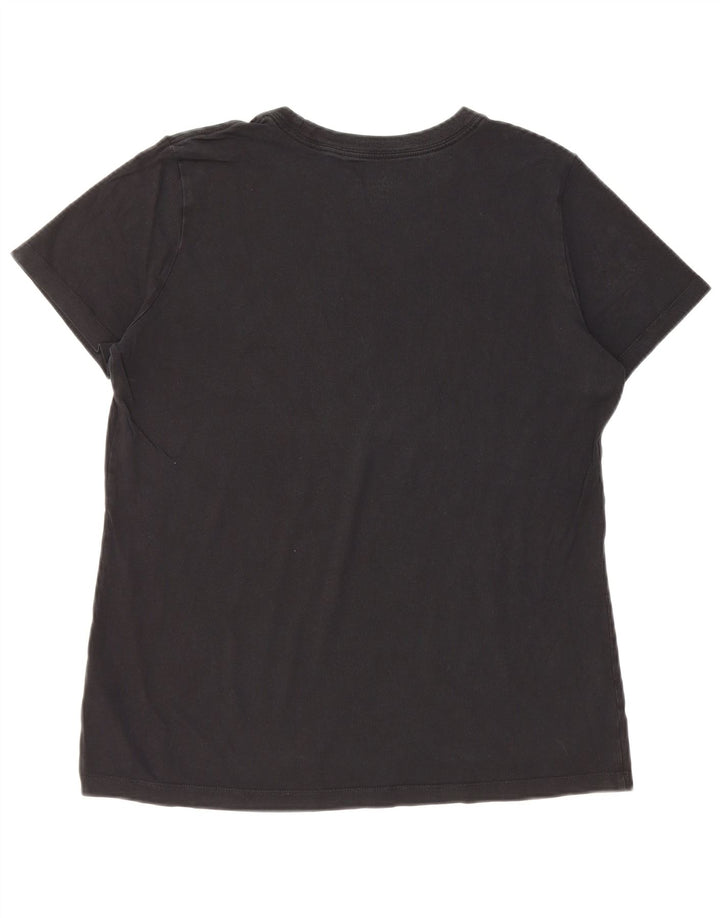 NIKE Womens Graphic T-Shirt Top UK 16 Large Black