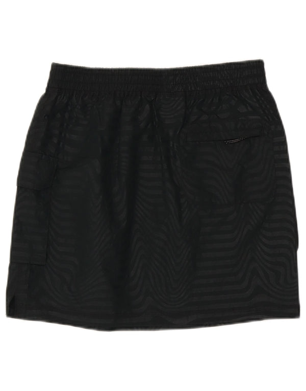 Converse Womens Cargo Skirt Small W27  Black Striped Nylon