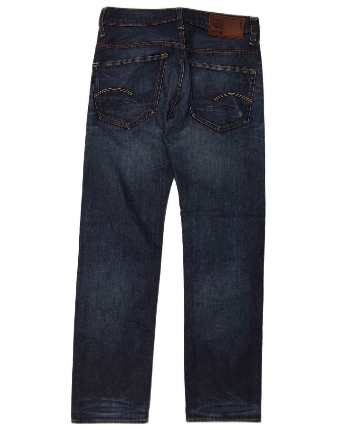 G-Star Mens 3301 Straight Jeans W30 L32 Blue Cotton