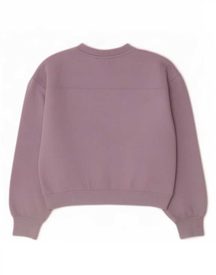Zara Womens Sweatshirt Jumper UK 10 Small Purple Polyester