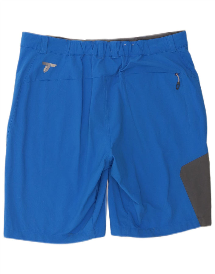 Columbia Mens Titanium Cargo Shorts W36 Large Blue Colourblock Nylon