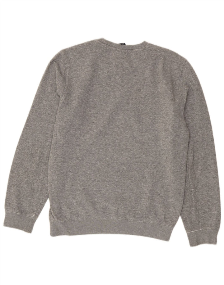 Champion Mens Sweatshirt Jumper Medium Grey Flecked Cotton