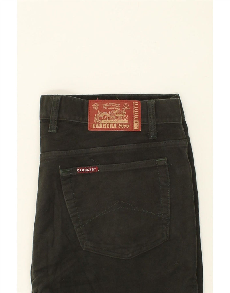 CARRERA Mens Straight Casual Trousers W40 L28 Green Cotton Vintage Carrera and Second-Hand Carrera from Messina Hembry 