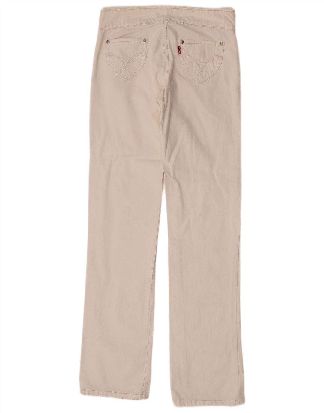 Levi's Womens Billie May Straight Jeans W28 L33 White