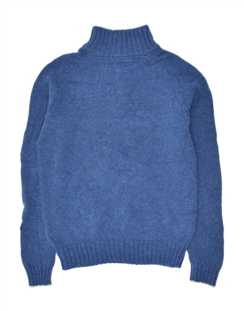 BODEN Boys Zip Neck Jumper Sweater 11-12 Years Blue Wool | Vintage Boden | Thrift | Second-Hand Boden | Used Clothing | Messina Hembry 