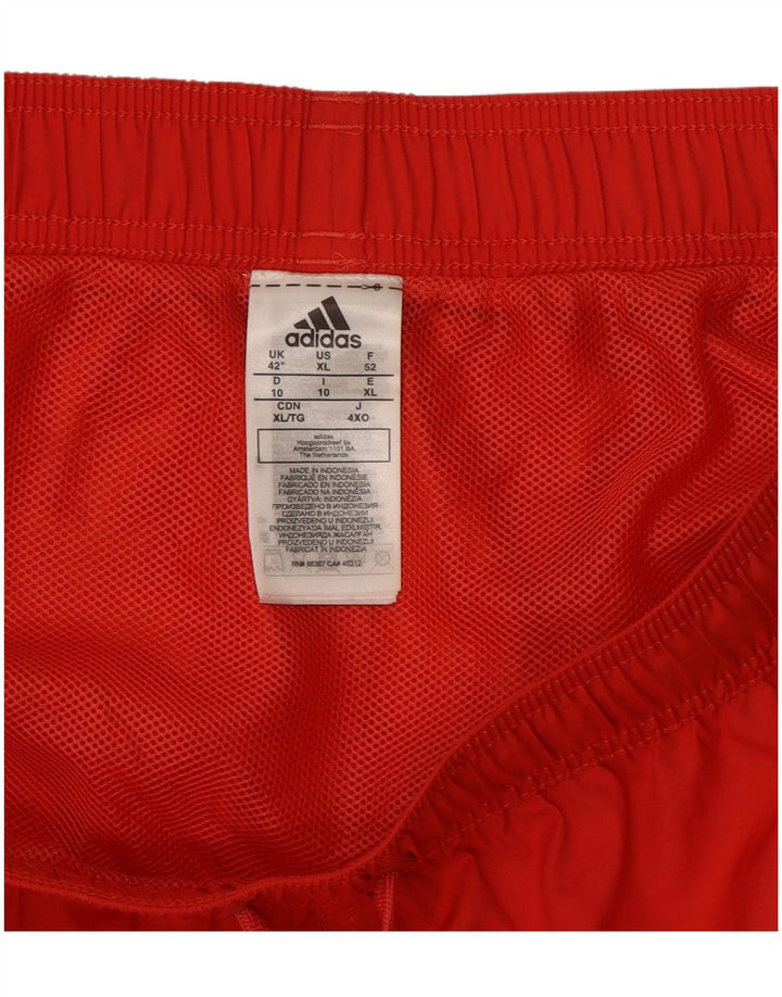 Adidas Mens Swimming Shorts XL Red Polyester