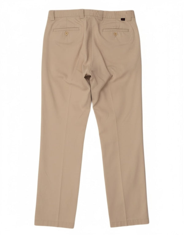 Kappa Mens Straight Chino Trousers IT 48 Medium W33 L33 Off White Cotton