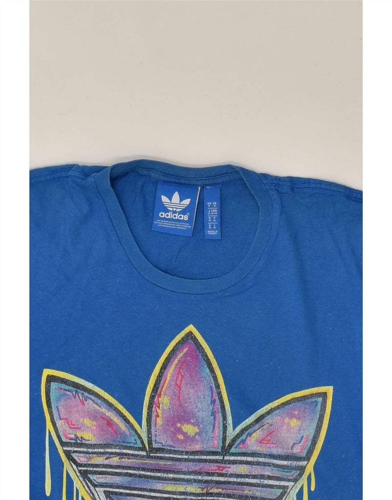 ADIDAS Mens Graphic T-Shirt Top Medium Blue | Vintage Adidas | Thrift | Second-Hand Adidas | Used Clothing | Messina Hembry 