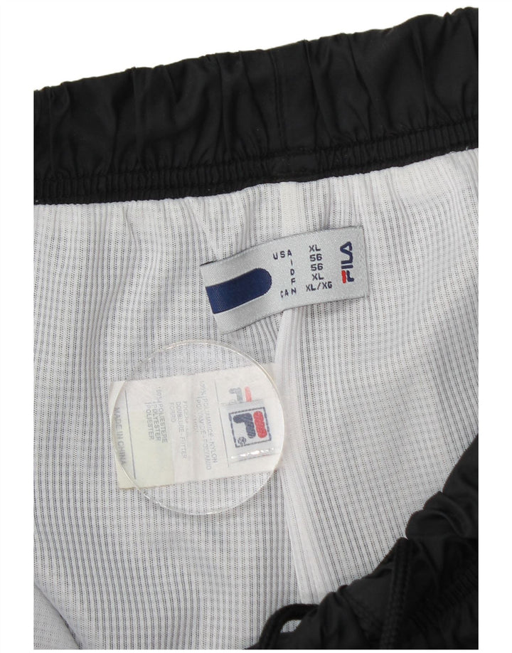 Fila Mens Tracksuit Trousers Joggers XL  Black Polyamide