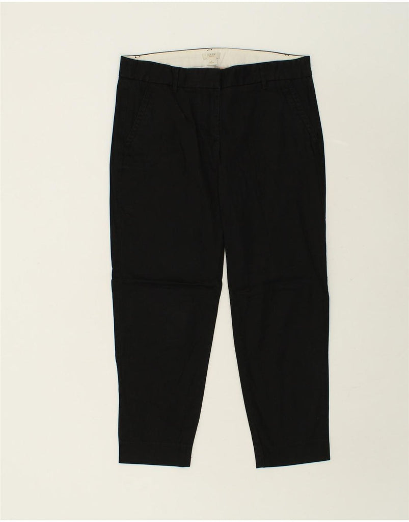 J. CREW Womens Slim Fit Chino Trousers US 4 Small W32 L26  Black Cotton | Vintage J. Crew | Thrift | Second-Hand J. Crew | Used Clothing | Messina Hembry 