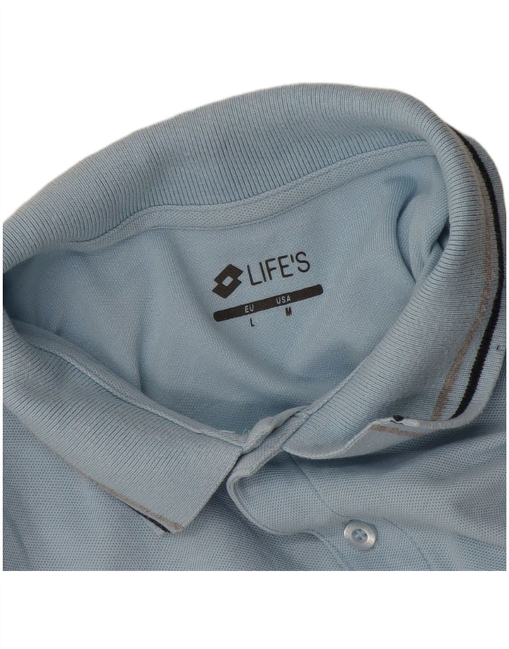 Lotto Mens Life's Polo Shirt Medium Blue