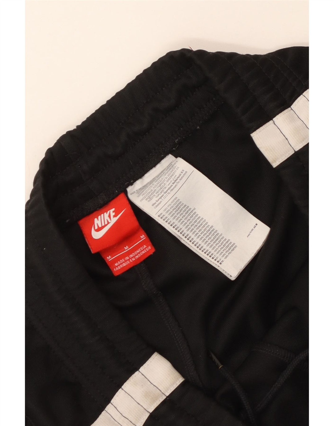 Nike Mens Tracksuit Trousers Joggers Medium Black Colourblock Polyester
