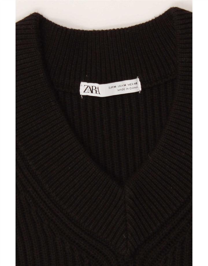 Zara Mens Vest Tank Top Medium Black