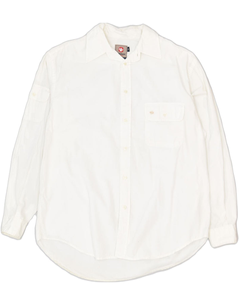 MURPHY & NYE Mens Shirt Medium White Classic | Vintage | Thrift | Second-Hand | Used Clothing | Messina Hembry 