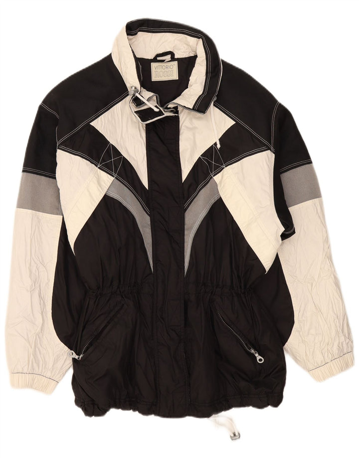 Vittorio Rossi Womens Ski Jacket UK 20 2XL Black Colourblock Polyester