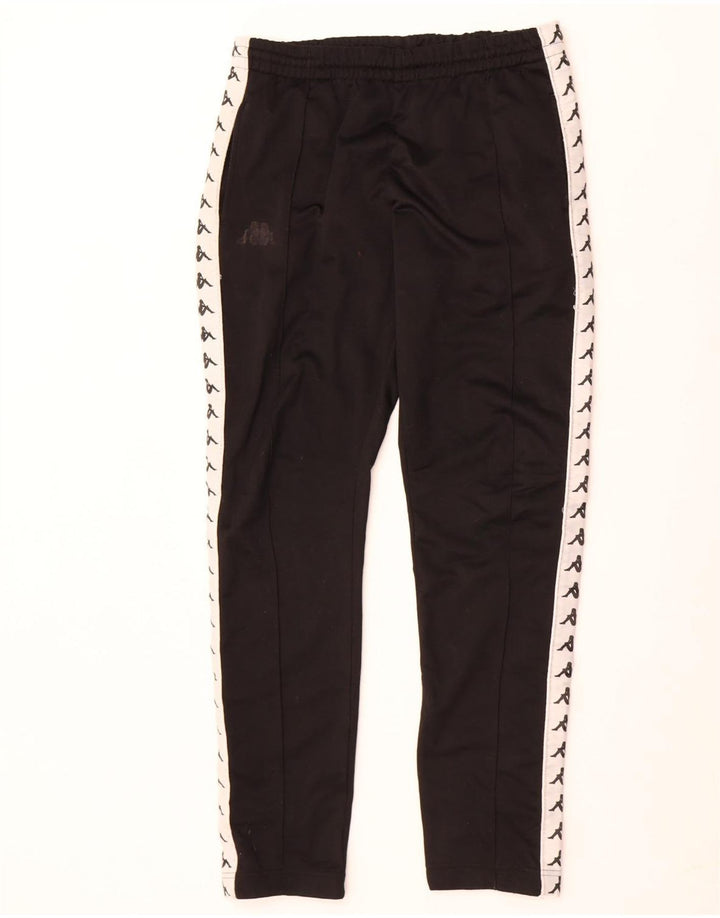 Kappa Mens Graphic Tracksuit Trousers Medium Black Colourblock