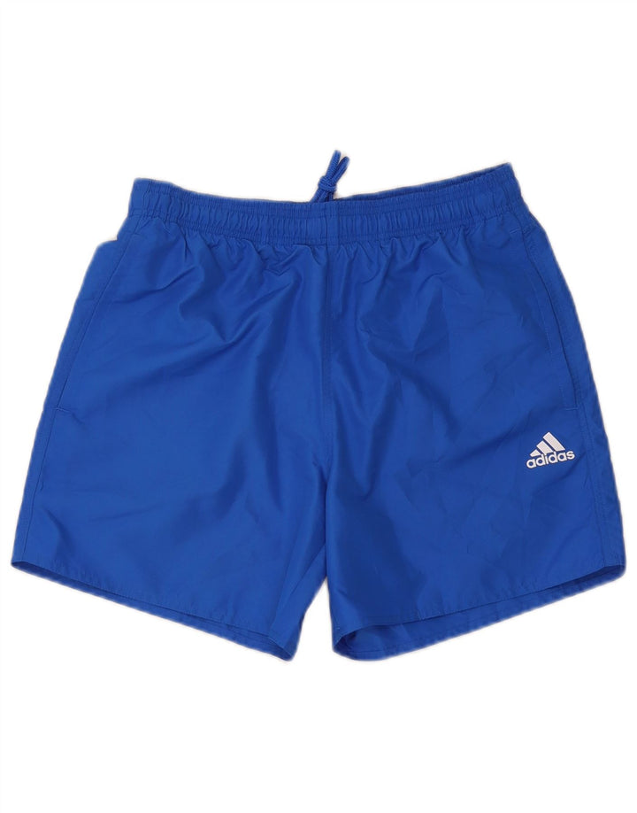 Adidas Mens Sport Shorts Medium Blue Polyester