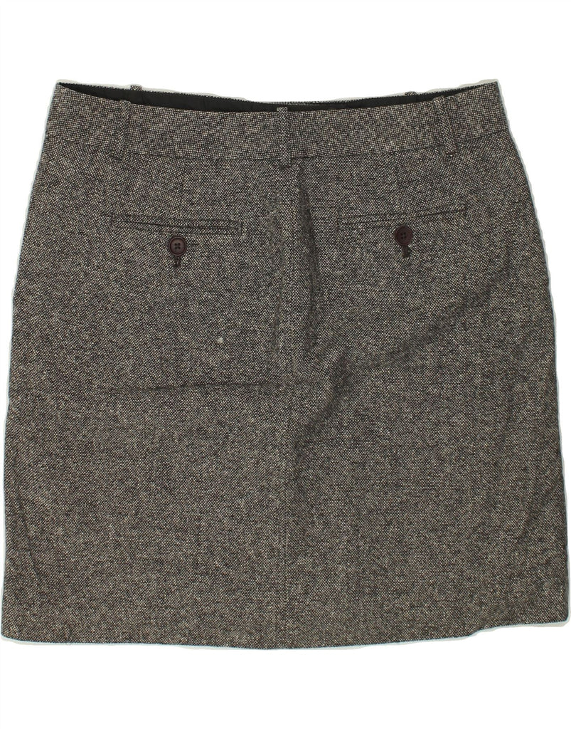 EDDIE BAUER Womens Mercer Fit Straight Skirt US 10 Large W34 Grey Wool | Vintage Eddie Bauer | Thrift | Second-Hand Eddie Bauer | Used Clothing | Messina Hembry 