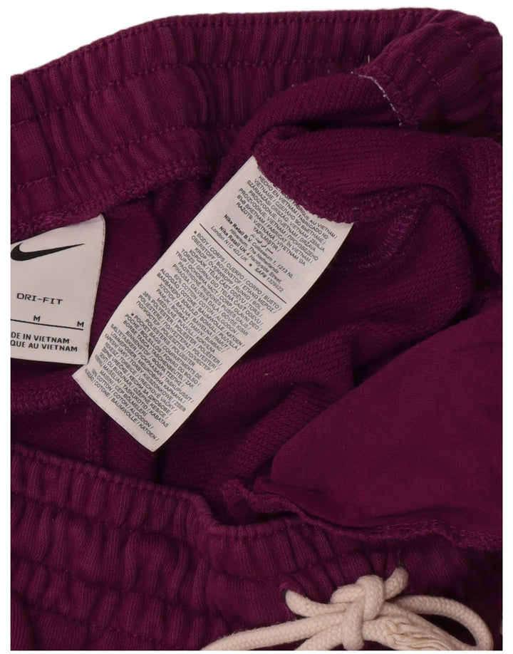 Nike Womens Dri Fit Tracksuit Trousers Joggers UK 14 Medium Purple