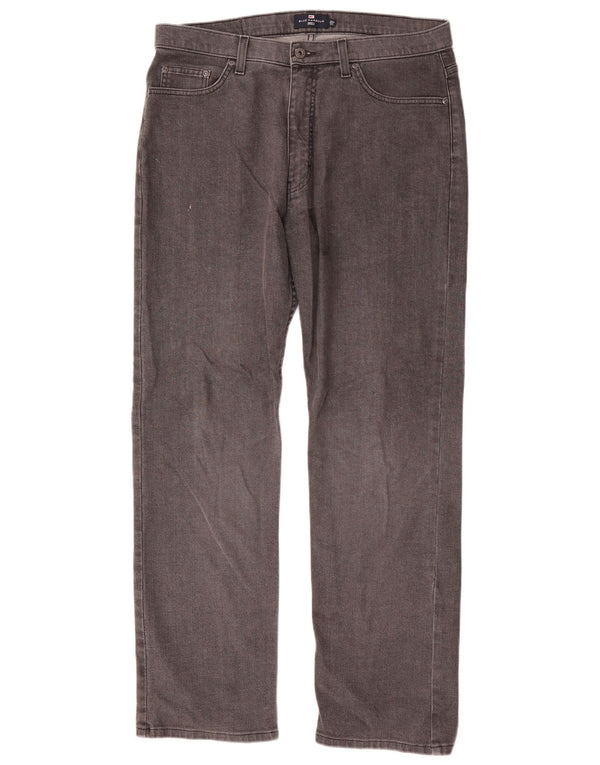 Marks & Spencer Mens Blue Harbour Straight Jeans W36 L31 Grey Cotton