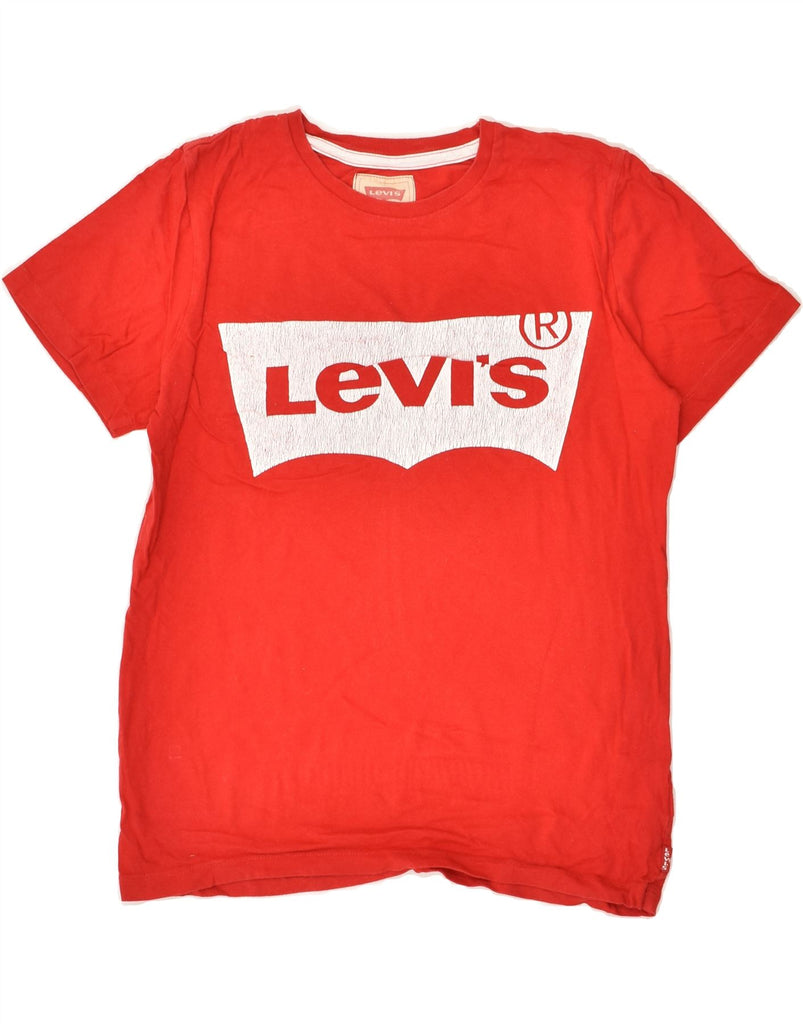 LEVI'S Boys Graphic T-Shirt Top 13-14 Years Red Cotton | Vintage Levi's | Thrift | Second-Hand Levi's | Used Clothing | Messina Hembry 