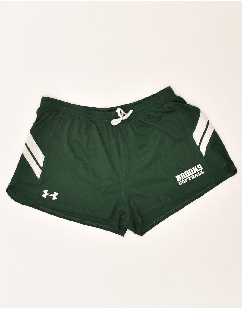 UNDER ARMOUR Mens Sport Shorts Small Green Polyester | Vintage Under Armour | Thrift | Second-Hand Under Armour | Used Clothing | Messina Hembry 