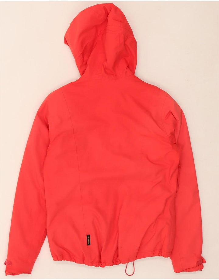 JACK WOLFSKIN Womens Hooded Windbreaker Jacket UK 8/10 Small Pink Vintage Jack Wolfskin and Second-Hand Jack Wolfskin from Messina Hembry 