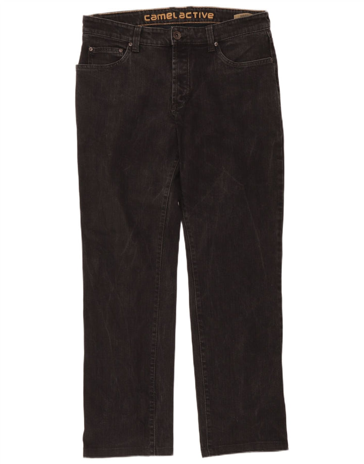 Camel Active Mens Straight Jeans W36 L34 Black Cotton